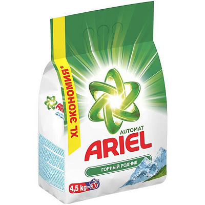 Стиральный порошок для машинной стирки Ariel Горный родник 4,5 кг