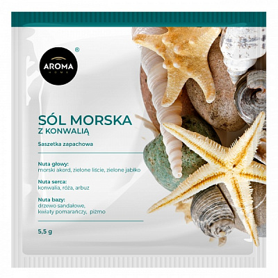 Ароматическое саше Aroma Home Морская соль с ландышем Basic белый 