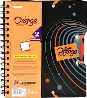 Блокнот Orange A5 90 аркушів чорно-помаранчевий з малюнком Mintra