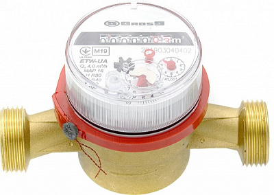 Счетчик горячей воды Gross ETK(W)20/130 R80H/40V
