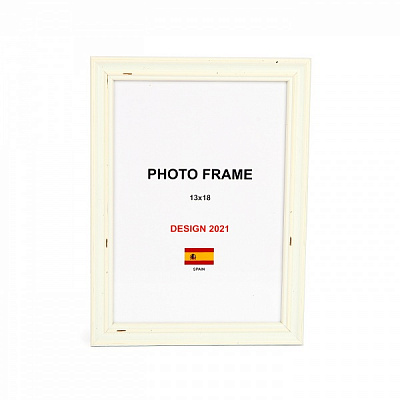 Рамка для фото 1 фото 13х18 см білий прованс