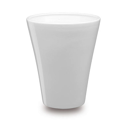 Вазон керамический Santino Elegant круглый белый (O-22-14-J-15-00) 