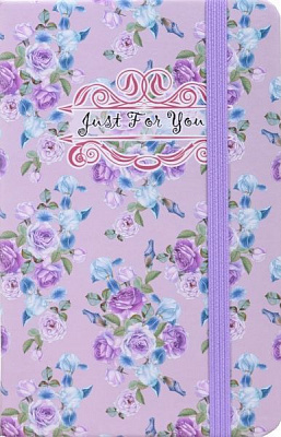 Книга для нотаток Just for you (violet roses) А6 96 аркушів
