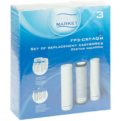 Комплект картриджів Aqua Market до систем під кухону мийку FP3-CRT-AQM
