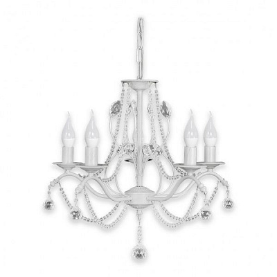 Люстра подвесная Hopfen Wien 5x60 Вт E14 бело-серебряный 