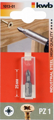 Бита KWB PZ1 25 мм 1 шт. 101301