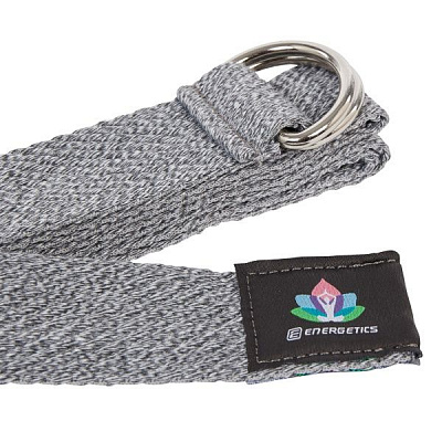 Лента для йоги Energetics 296606-021 Yoga Cotton Strap серый