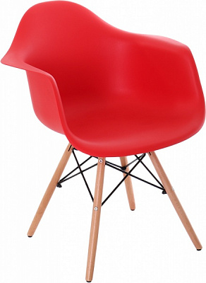 Стул обеденный Style red с подлокотниками бук/красный