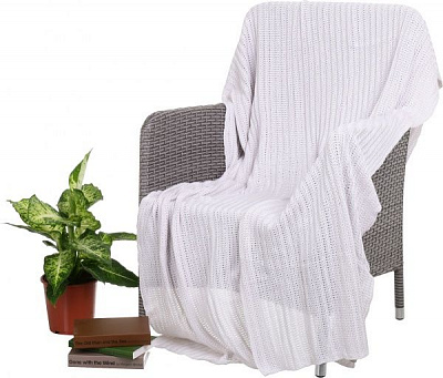 Плед Cotton 130x170 см молочний La Nuit