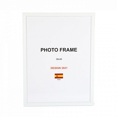 Рамка для фото 1 фото 30х40 см белый матовый 