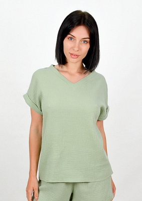 Джемпер Roksana Muslin №1133 р. 46 зелений