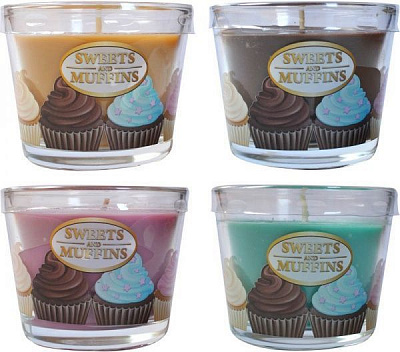 Свічка Sweet and muffins кекси ,колір в асортименті Pako-If