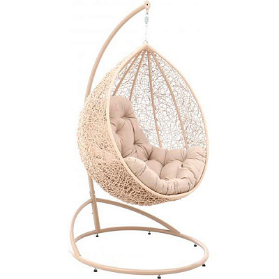 Кресло-кокон Джулия с подушкой бежевый