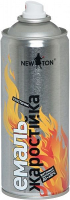 Эмаль аэрозольная New Ton жаростойкая до 600 °С черная мат 400 мл