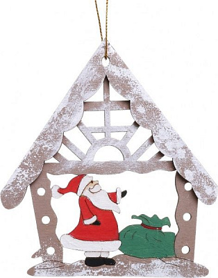 Подвеска Избушка с Николаем 11,5 см 