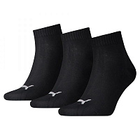 Шкарпетки Puma PUMA UNISEX QUARTER PLAIN 3P р.43-46 90697832 чорний