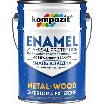 Емаль алкідна Kompozit блакитний глянець 12кг
