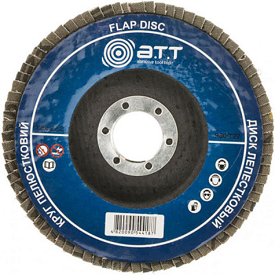 Диск шліфувальний пелюстковий А.Т.Т. 5800007 Р60 125х22.2 мм Т27