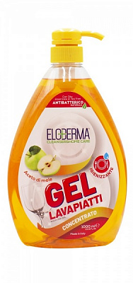 Засіб для ручного миття посуду Eloderma Яблучний Оцет 1л