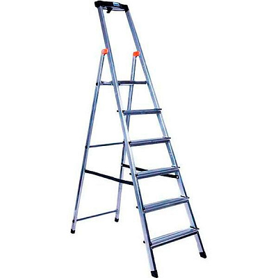 Лестница-стремянка Krause Safety 6 (126344) c органайзером