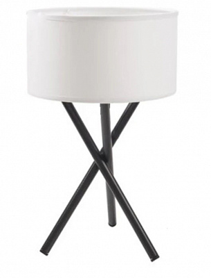 Настольная лампа Геотон Kobe-1M 1x40 Вт E14 бело-черный 49560