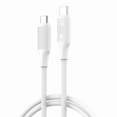 Кабель Xo NB-Q265B-CC USB-C to USB-C 60W Power Delivery 1 м white (NB-Q265B-CC.white)