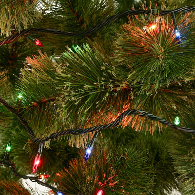 Электрогирлянда линейная разноцветная ES00140/4F 140 ламп 8 м 