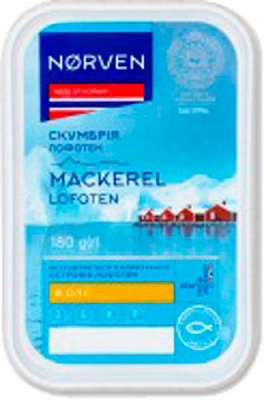 Скумбрия Norven в масле (4820185100755) 180