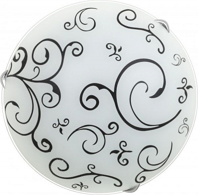 Светильник настенно-потолочный УТ Сяйво НПБ Восток 2x60 Вт E27 бежевый 3016 