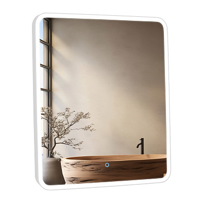 Зеркало со встроенной подсветкой Aqua Rodos Donato white 60х70 sensor