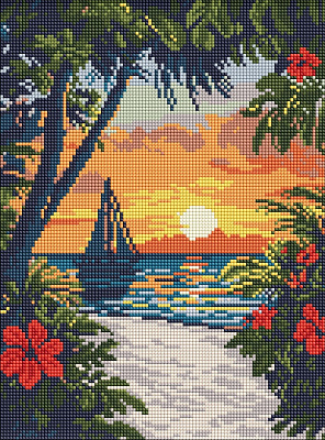 Алмазная мозаика Красота тропиков ©art_selena_ua Ideyka
