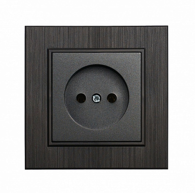 Механизм розетки без заземления Makel Karea IP20 дымчатый 57050022