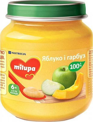 Пюре Milupa Яблоко и тыква 125 г 