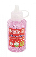 Клей для декорування з блискітками пастель 60 мл фіолетовий Maxi MX61753
