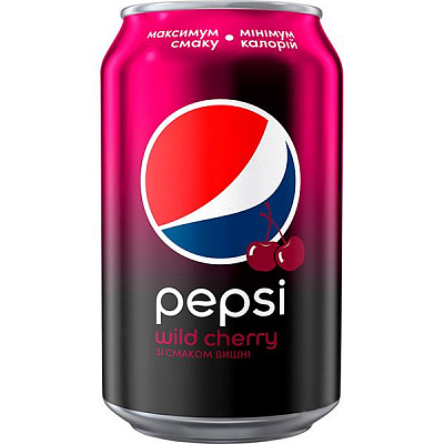 Безалкогольний напій Pepsi Wild Cherry 0,33 л (4823063114066)
