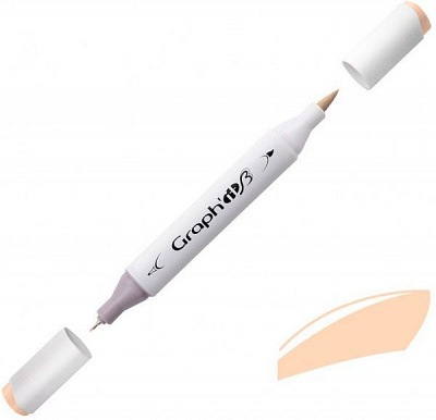 Маркер двосторонній Graph'it GI83010 коричневий 1