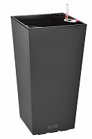 Вазон пластик ELISE 25 см квадратный anthracite 10,5 л Plastkon (238667)