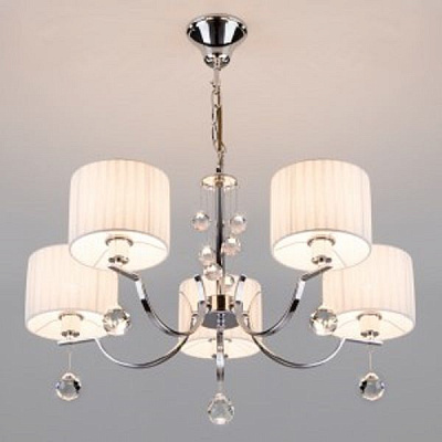 Люстра подвесная Strotskis Napoli 5x40 Вт E14 хром 60095/5