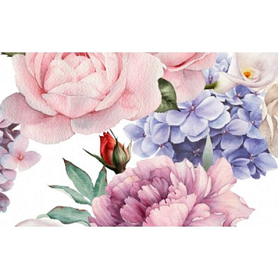 Декор Golden Tile Gortenzia Мікс №3 72Б331 250х400 мм