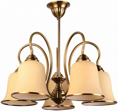 Люстра підвісна Геотон НСБ 01-5х60-686 Каро-125-Е 5x60 Вт E27 антична бронза 45818