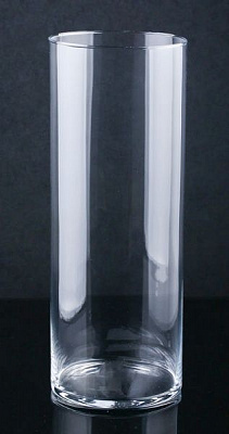 Ваза скляна Циліндр 15х40 см