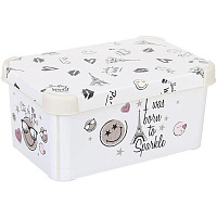 Ящик для хранения Smiley World S кремовий 140x300x200 мм