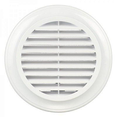 Решетка Blauberg Decor 125s пластик белый 