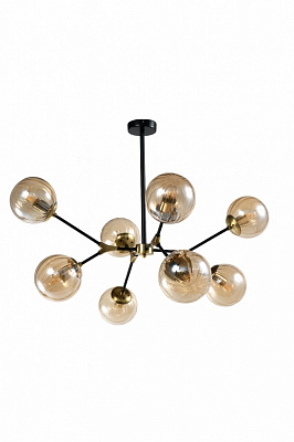 Люстра потолочная Sensio Velmira 8xE27 черный/золото PR-PL241033-8