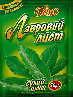 Лист лавровый сухой целый 50 г Деко 