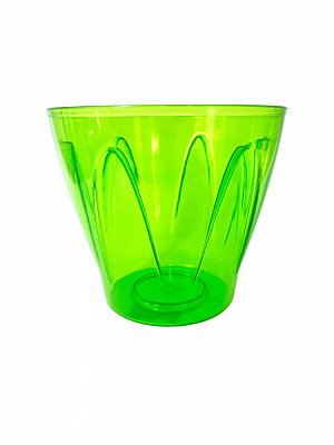 Кашпо пластик Аркада D 164 мм круглый салатовый