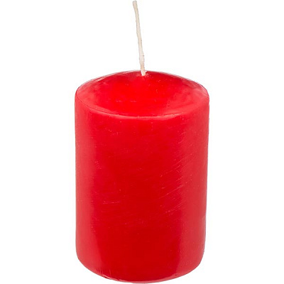 Свеча Candle Factory EcoLife красная 90 мм