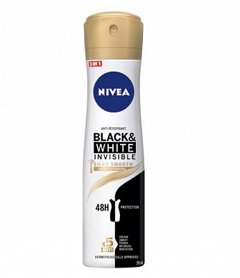 Антиперспирант для женщин Nivea Чорне та біле Гладкий шовк 150 мл