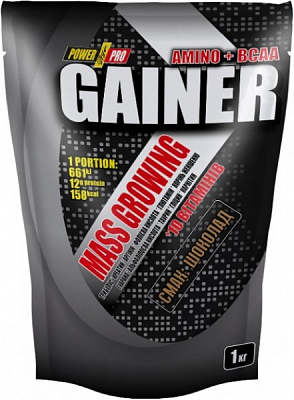 Гейнер Gainer 30% POWER PRO Шоколад 1000 г