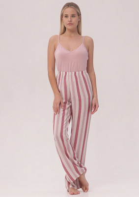 Брюки домашние Roksana Nika №1325/67002 р. 48 розовый с принтом